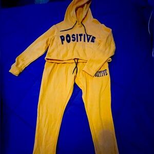 2 Piece Postive Sweatsuit